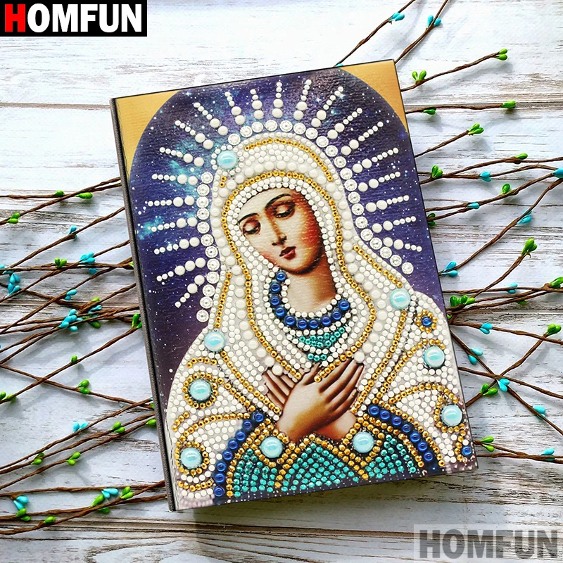 NB32 HOMFUN A5 блокноты 5D DIY алмазная живопись специальная форма Дневник Книга Алмазная вышивка крестиком Стразы Декор подарок - Цвет: NB32
