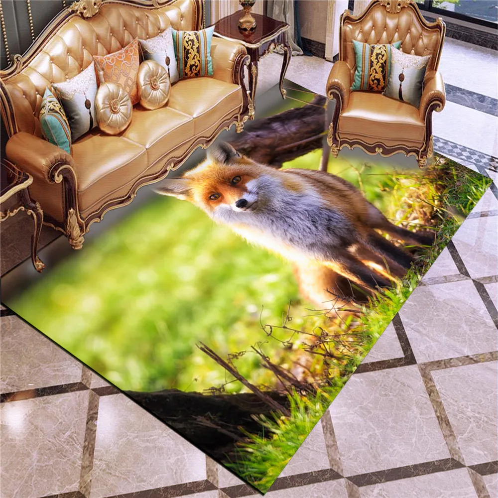 

3D Animals Large Rugs For Bedroom Boys Gilrs Non-Slip Carpet Cartoon Kids Play Mat Animal Living Room Rug Tapis Salon