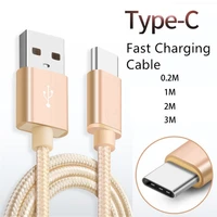 nylon usb 3 1 type c fast charger cable for lg q8 g8 g7 g6 g5 v50 v30 v20 k40s k50s q60 data sync fast charging cable
