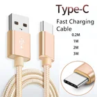 Нейлоновый Кабель USB 3,1 Type-C для быстрой зарядки LG Q8 G8 G7 G6 G5 V50 V30 V20 K40S K50S Q60, кабель для синхронизации данных и быстрой зарядки