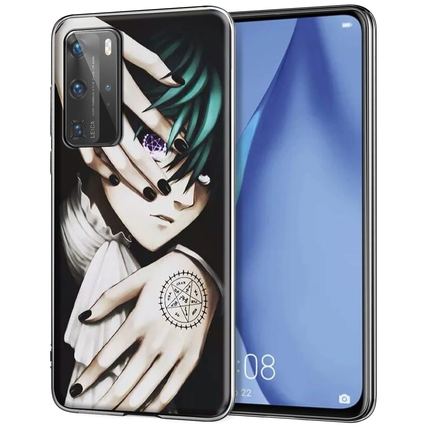 Black Butler Ciel Phantomhive Silicone Case for Huawei P Smart P10 P20 P30 P8 P9 Lite Pro 2019 | Мобильные телефоны и