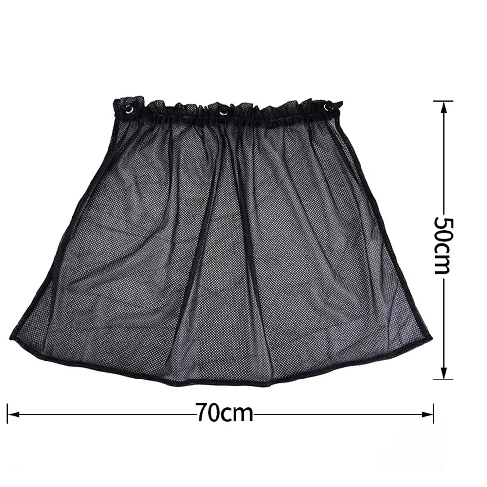 

Автомобильные солнцезащитные жалюзи, 2 шт., универсальные черные занавески, складные задние боковые занавески