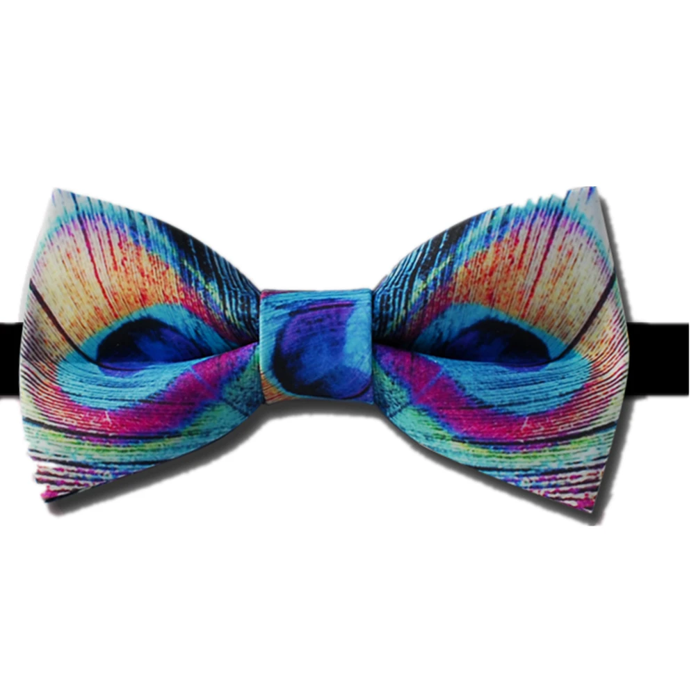 Новинка мужской галстук бабочка перо павлина стильный бабочка|Мужские галстуки