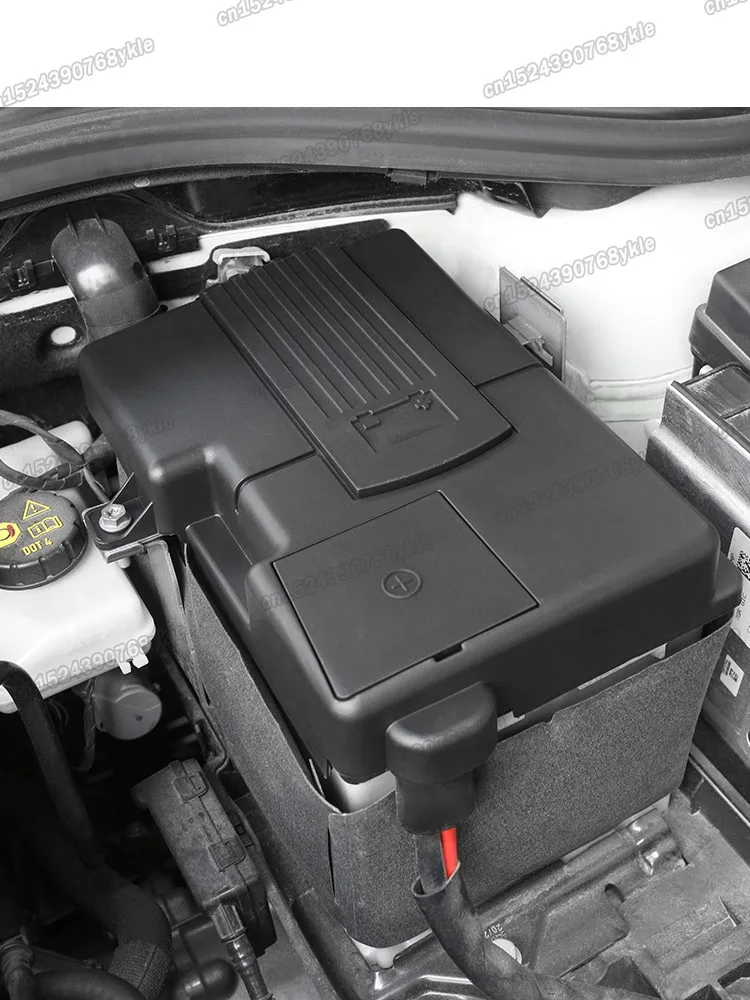 fireproof abs car batter cover dust proof protector for volkswagen t roc vw t-roc 2017 2018 2019 2020 2021 2022 accessories auto |
