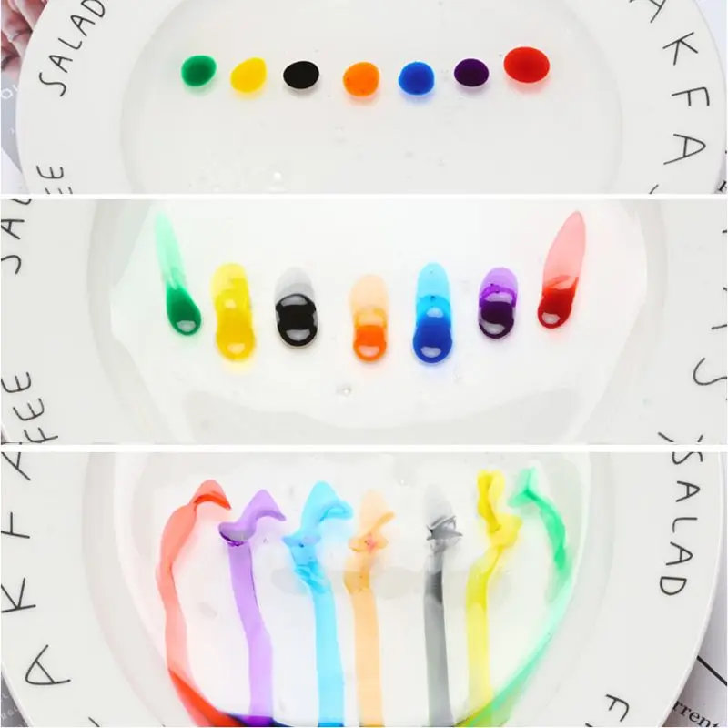 

7 Colors Dye Colorant Set Slime Jewelry Making Skin Safe Liquid Resin Pigments C6UE