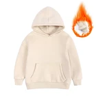 Спортивная толстовка для мальчиков и девочек, хлопковые толстовки с длинным рукавом, одежда для подростков, детские топы