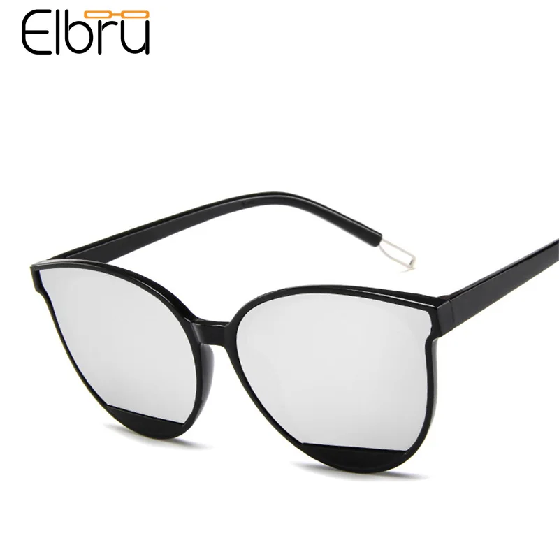

Elbru Classic Fashion Sunglasses Personalized Female Sun Glasses Ocean Color Clear Lens Sunshades Street Snap Spectacles Unisex