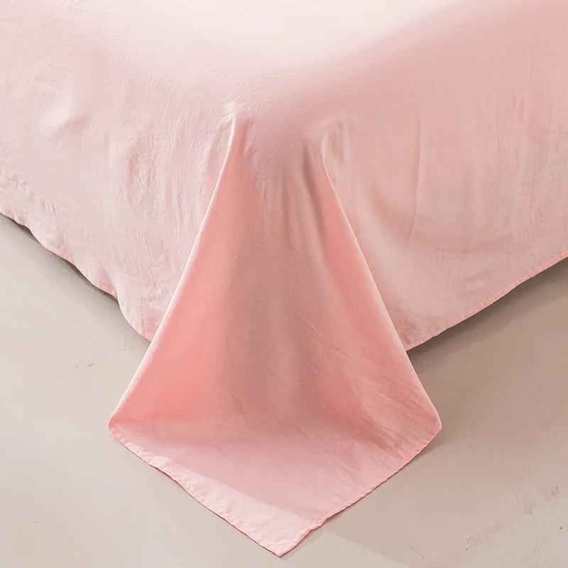 (20) пододеяльник из мытого хлопка с принтом в виде розовой клубники простыня