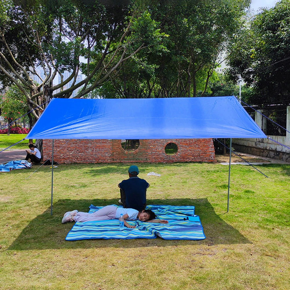 Multi-function Tent Tarp Waterproof Windproof Camping Shelter Sunshade Portable Beach Sun | Спорт и развлечения