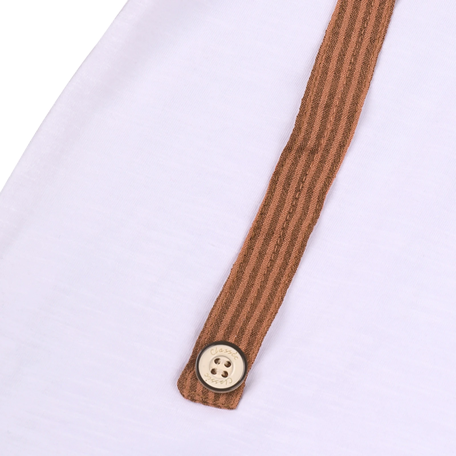 

Little Baby Boys Short-sleeve Tops Shorts Casual Clothing Set Short Sleeve Cartoon Tie Round Neck Strap Tops Striped Short Pants