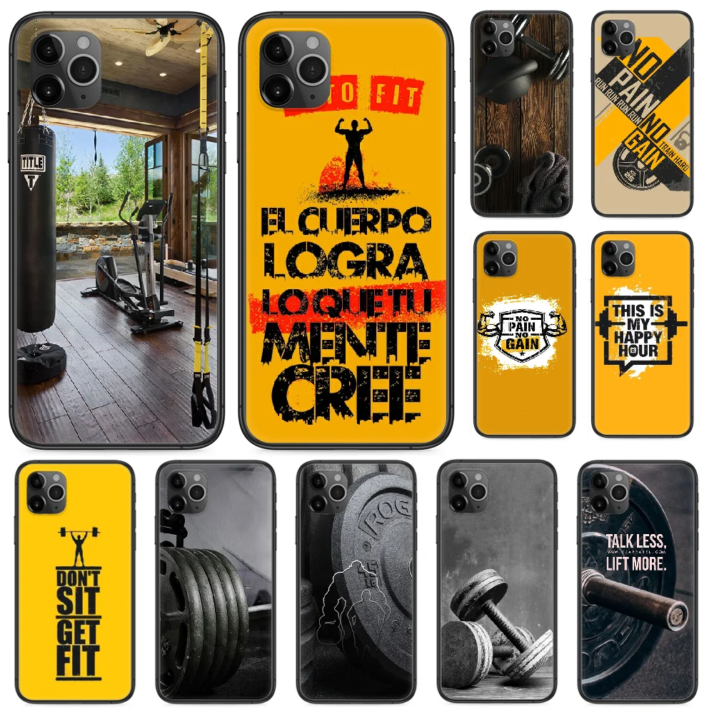 Чехол для телефона тренажерного зала фитнеса гимнастического телефонный чехол