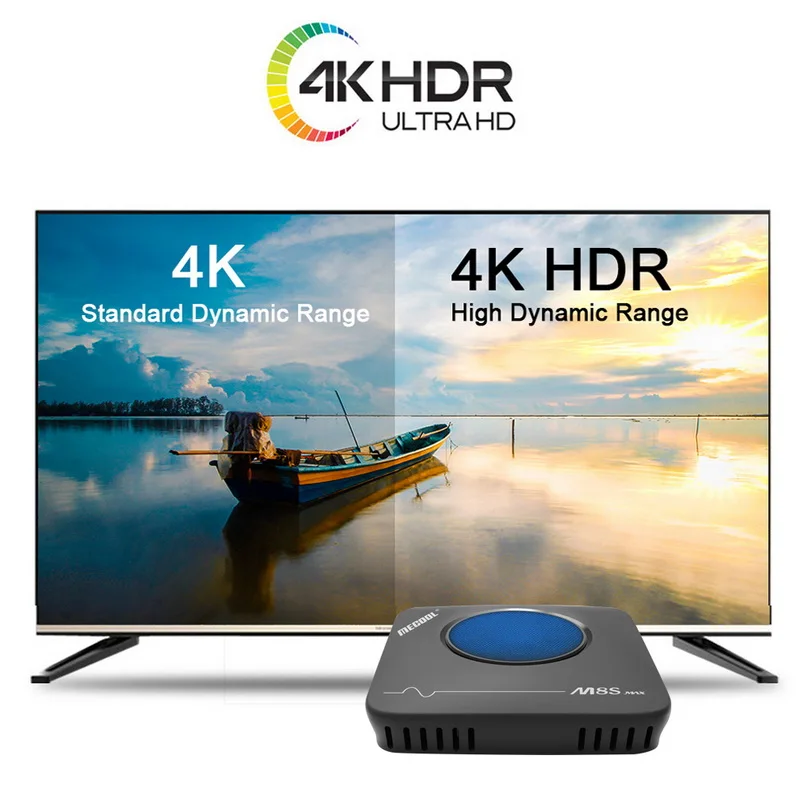  Max Amlogic Android7.1 Smart TV Box 3GB+32GB 2.4G 5.8G Dual WiFi BT4.0 Set Top 4K VP9 H.265 | Электроника