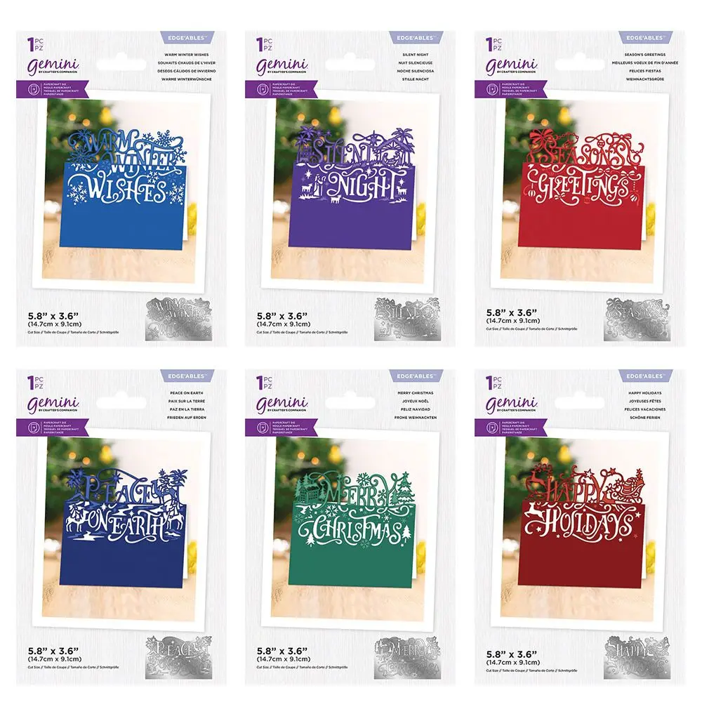 

Металлические Вырубные штампы, большие слова, серия «Рождественские кромки», вырезанные формы для карточек, скрапбукинга, бумаги, рукодели...