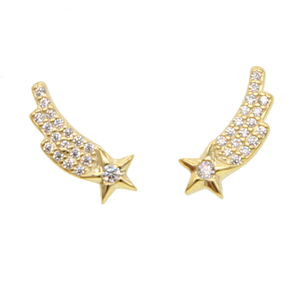 Роскошные свадебные серьги из стерлингового серебра 925 пробы с кристаллами и