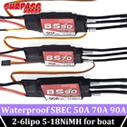 Водонепроницаемый регулятор скорости для лодки SURPASS HOBBY, 50A, 70A, 90A, ESC, SBEC, 2-6lipo 5-18NiMH, для радиоуправляемой лодки
