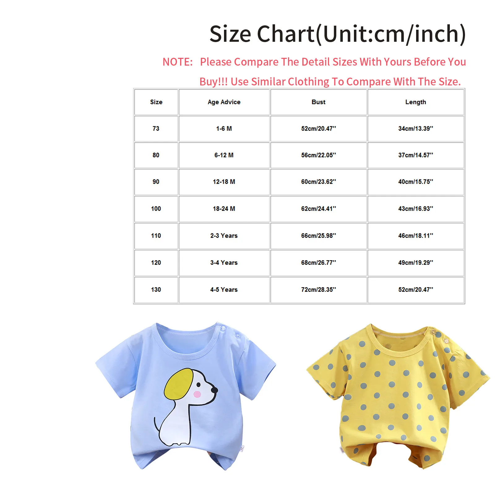 

Fashion Cute Kid Clothes Unisex Baby Boys Girls T-Shirt Cotton Cute Cartoon Print Tops 0-5 For Years Old New Children's Shirt