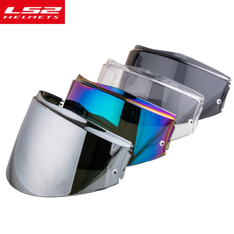 Защитный козырек для шлема LS2 Valiant дымчатые радужные серебряные линзы