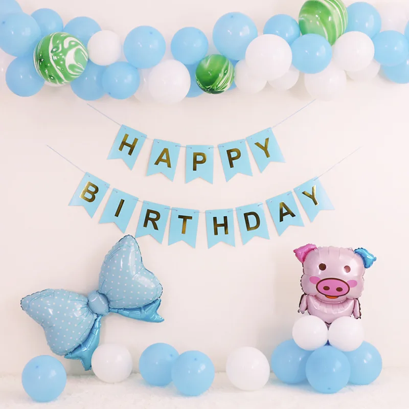 

Aluminum foil balloon baby full moon birthday theme party decoration