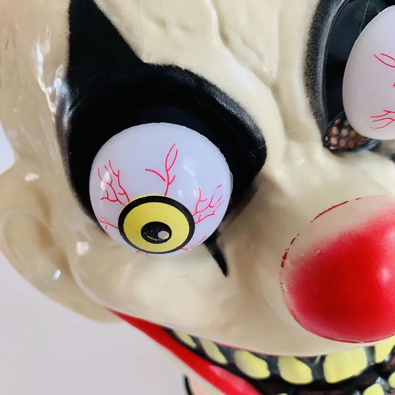 Унисекс смешной ужас клоун полная маска для лица Джокер Маска Клоун на Хэллоуин