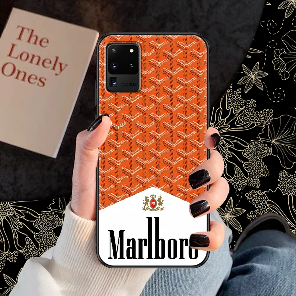 

Marlboroing Cigarette Smoking Phone case For Samsung Galaxy Note 4 8 9 10 20 S8 S9 S10 S10E S20 Plus UITRA Ultra black tpu cover