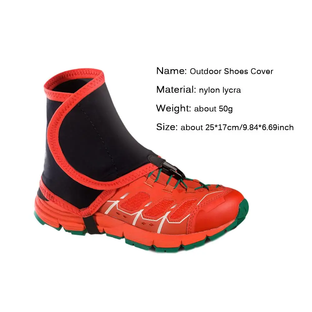 

1 Pair Outdoor Nylon Shoes Cover Elastic Comfortable Sand Guard Gaiter Anti-skid Waterproof Shoe Cover