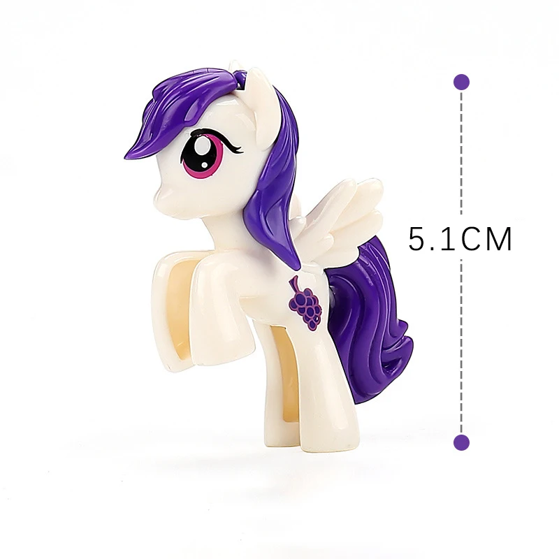 

Cute My Little Pony Figure Toys for Girls Cartoon Twilight Sparkle Rainbow Dash Model Figures Model Children Toy Birthday Gifts