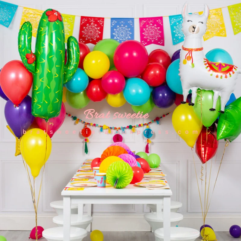 Llama воздушные шары животные альпака воздушный шар из фольги для вечеринок товары