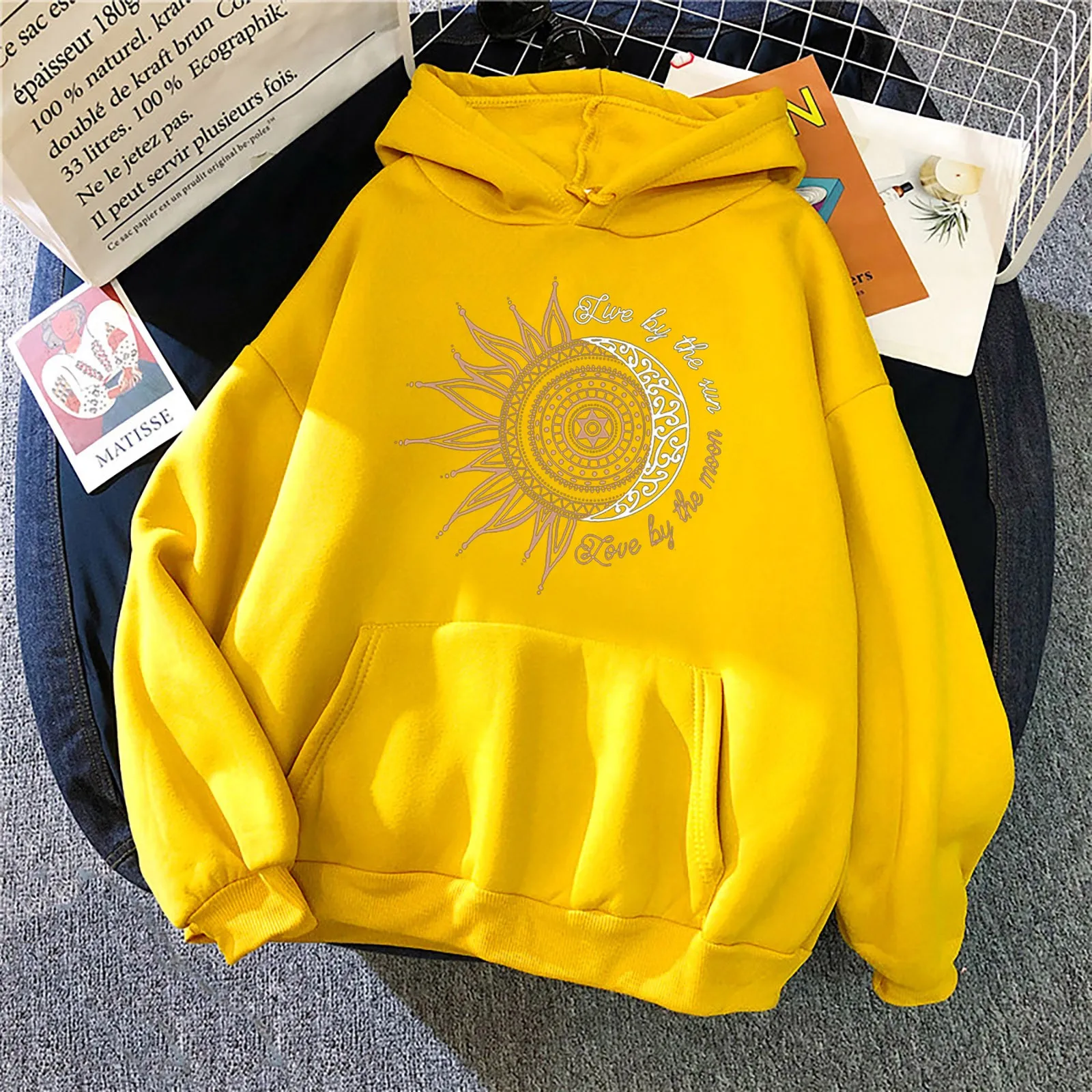 Женская Винтажная Футболка оверсайз с длинным рукавом и принтом зимние топы