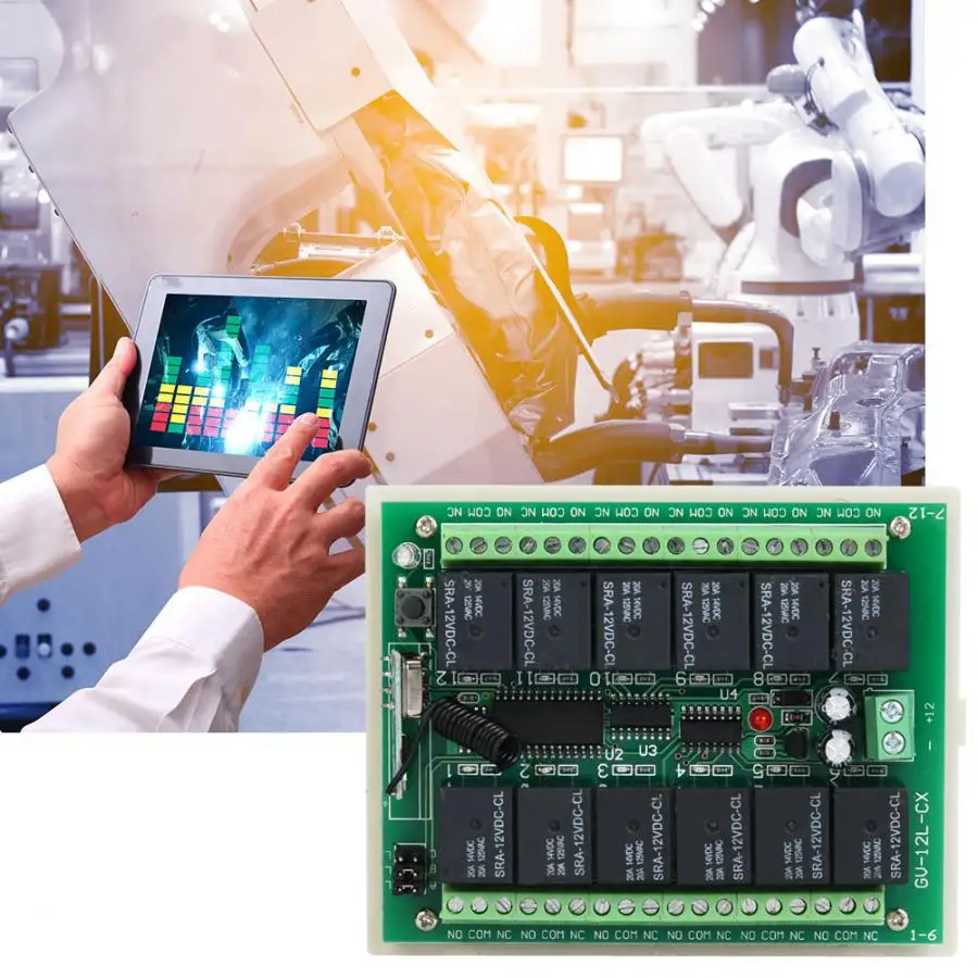 12 каналов дистанционное управление реле беспроводной с приемником печатной