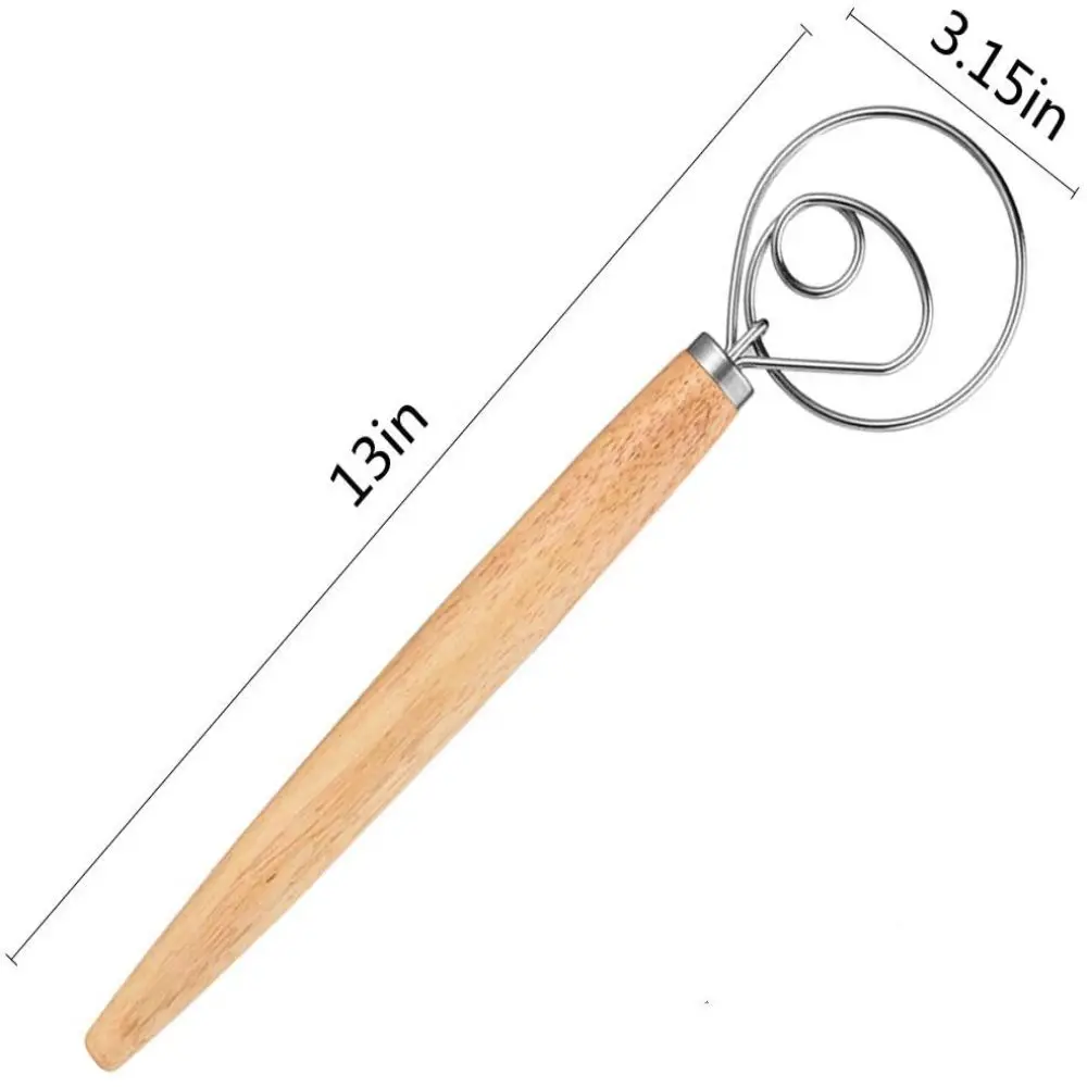 Портативный Ручной смеситель для муки из нержавеющей стали с защитой от