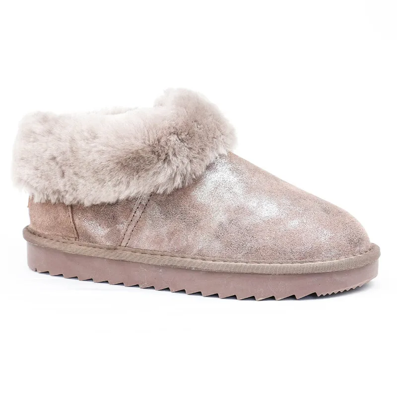 Pig Leather Natural Fur Cheap Plus Size Women's Winter Classic Woman Snow Boots Mine Women For Shoes | Обувь