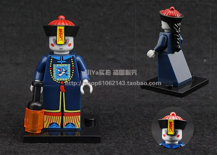 6 шт./компл. Creator Enlighten Minifigure Zombies строительные блоки игрушки Мини фигурки Кирпичи