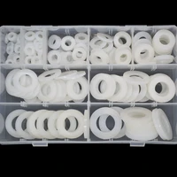 240pcs nylon flat washer set m5 m6 m8 m10 m12 m14 m16 m18 m20 gasket set plain white washer flat pad assortment kit ring