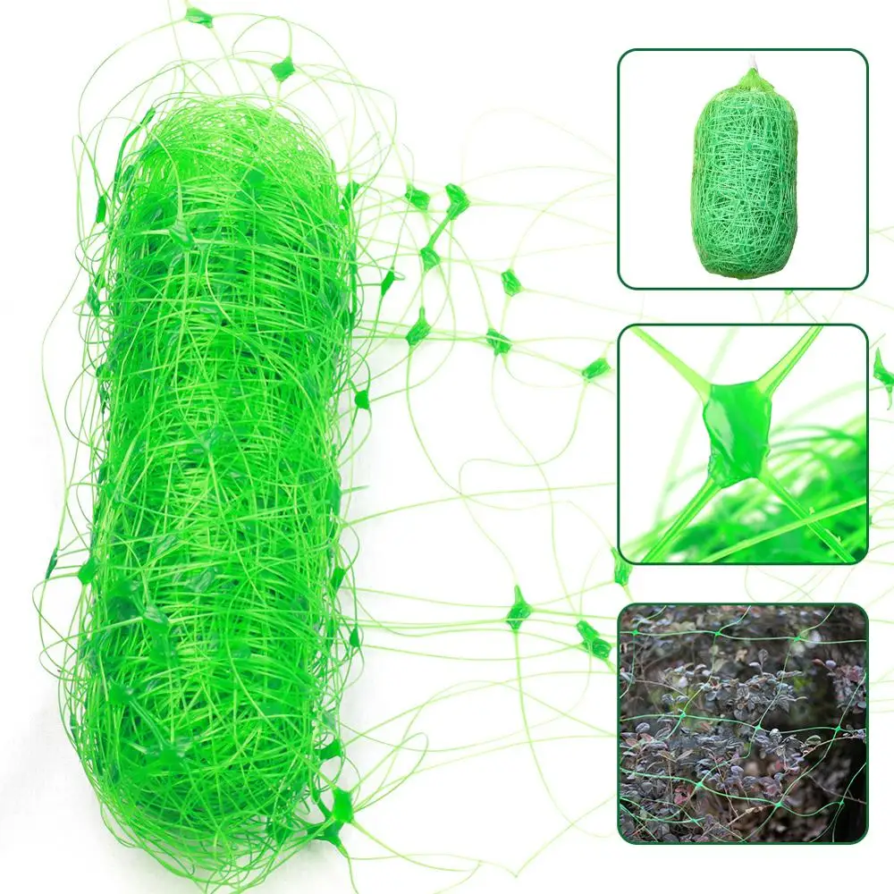 

2*10M Nylon Plant Climbing Net Vegetable Plant Trellis Netting Bean Garden Plants Climbing Net Trellis Netting Anti-bird Nets