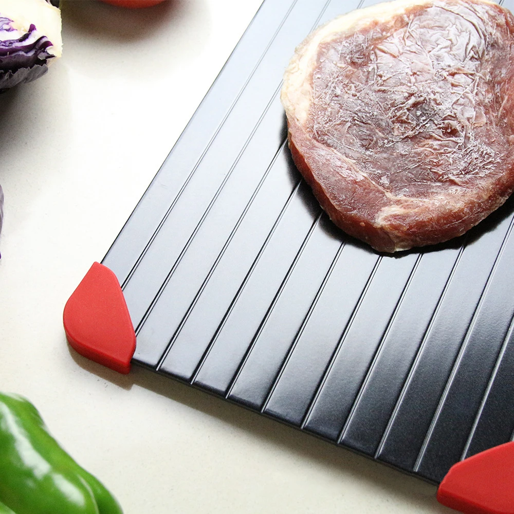 

Kitchen Aluminum Quick Defrosting Plate Frozen Food Meat Quick Defrosting Board Natural Preservation Vegetable Cutting Board