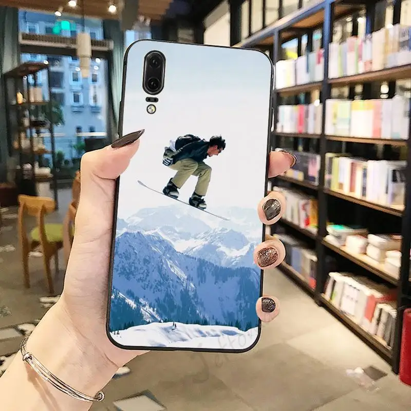 

Ski snowboard fashion pattern Phone Case For Huawei honor Mate P 10 20 30 40 i 9 8 pro x Lite smart 2019 nova 5t