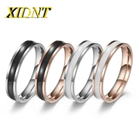 xidnt 6mm fashionable simple and exquisite multi color stainless steel dripping craft ladies ring customized jewelry wholesale