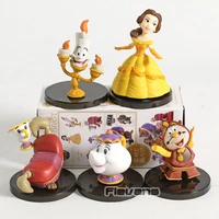wcf classic characters vol 4 beauty and the beast belle mini pvc collectible figures toys 5pcsset