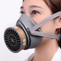 smoke gas mask protective respirator painting welding chemical toxic gases canisters anti dust activated carbon filter
