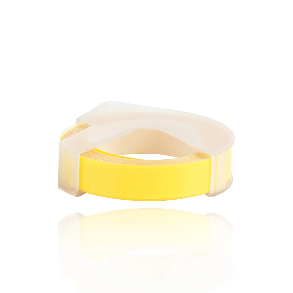 CIDY 5PCS Light Yellow Compatible DYMO 3D Plastic Embossing Xpress Label 9mm*3m for 1610/1575 printer MOTEX E101 | Компьютеры и офис