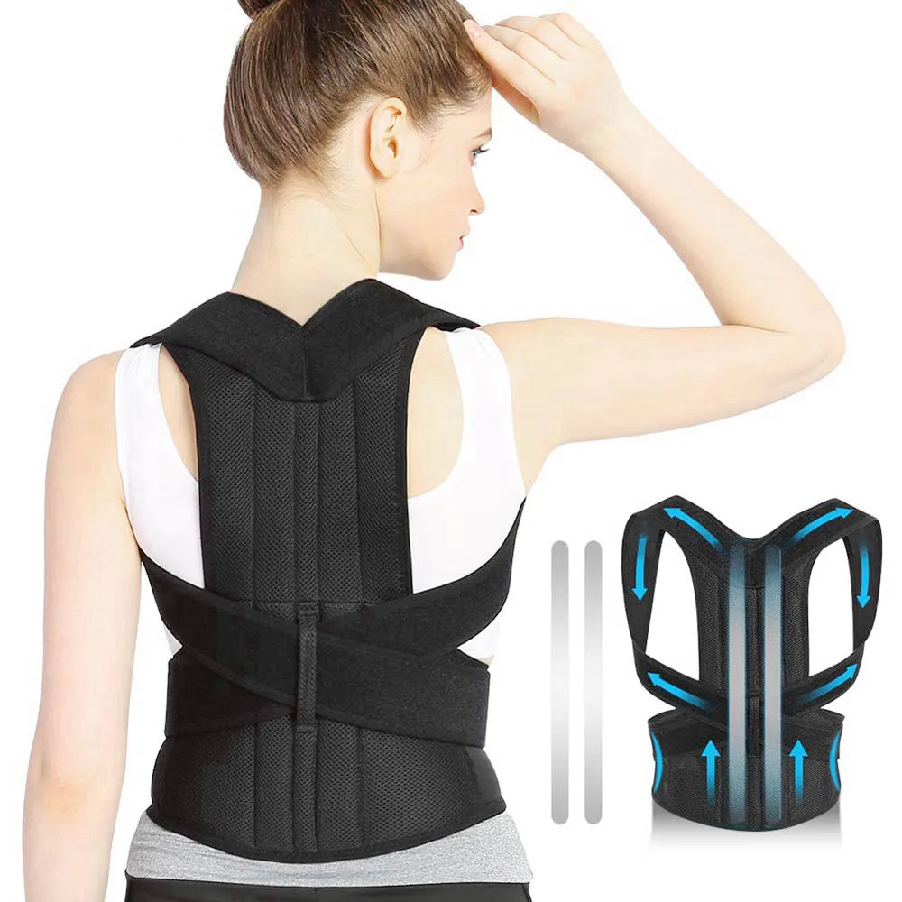 4XL Upper Back Pain Relief Posture Corrector for Men Body Shapers Shoulder Support Belt Adult Kids Spine Protector Lumbar Braces