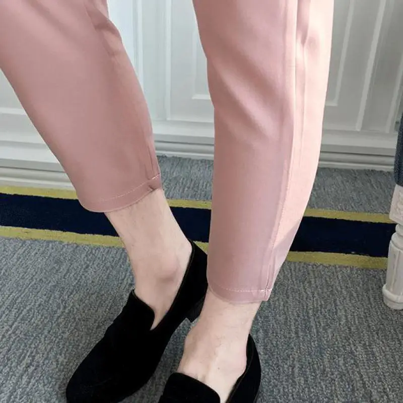 

6 Clors Half Sleeve Men Wedding Suit Summer Male Slim Fit Suits For Men Business Formal Party Skinny Jacket with Ankle Pants