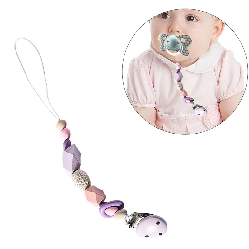 1 шт. Детская Соска с зажимом на цепочке прорезыватель цепочкой против падения