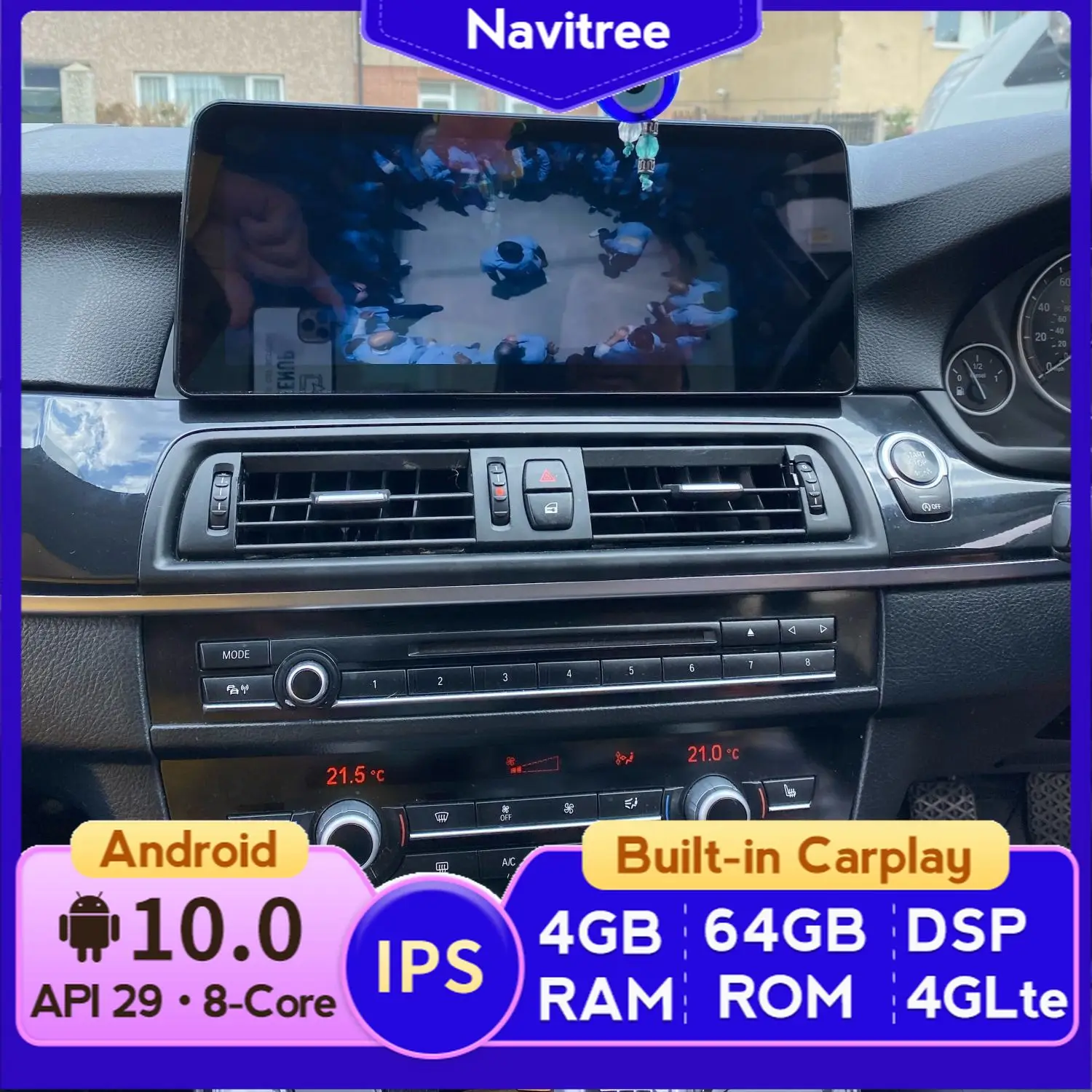Европейский склад! 8Core Android 10 автомобильный dvd для BMW 5 серии F10 F11 2010 2016 CIC NBT