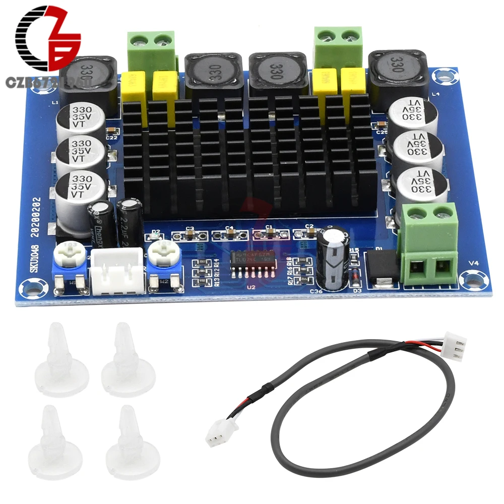 

Двухканальный стерео-усилитель мощности TPA3116, цифровая плата усилителя мощности, усилители TPA3116D2 2*120 Вт, усилитель DIY 12-26 в