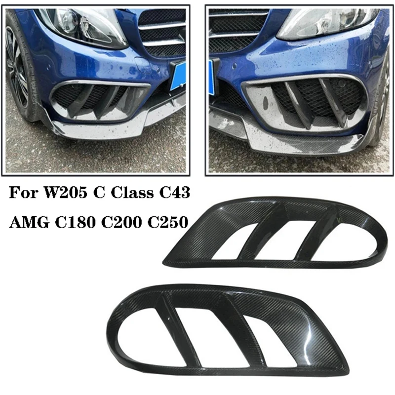 melhor Amortecedor Dianteiro SaĆda De Ventilação De Ar Capa Guarnição Malha Grade Quadro Para Mercedes W205 C Classe C43 Amg C180 C200 C250 2015-2019