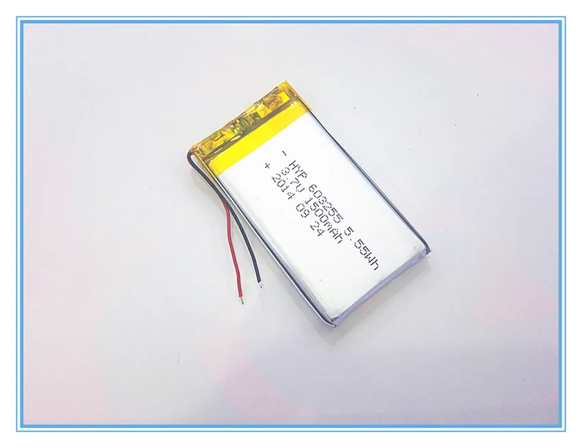 3 7 V 1500mAH [603255] PLIB Полимерный литий-ионный/литий-ионный аккумулятор для dvr GPS mp3 mp4