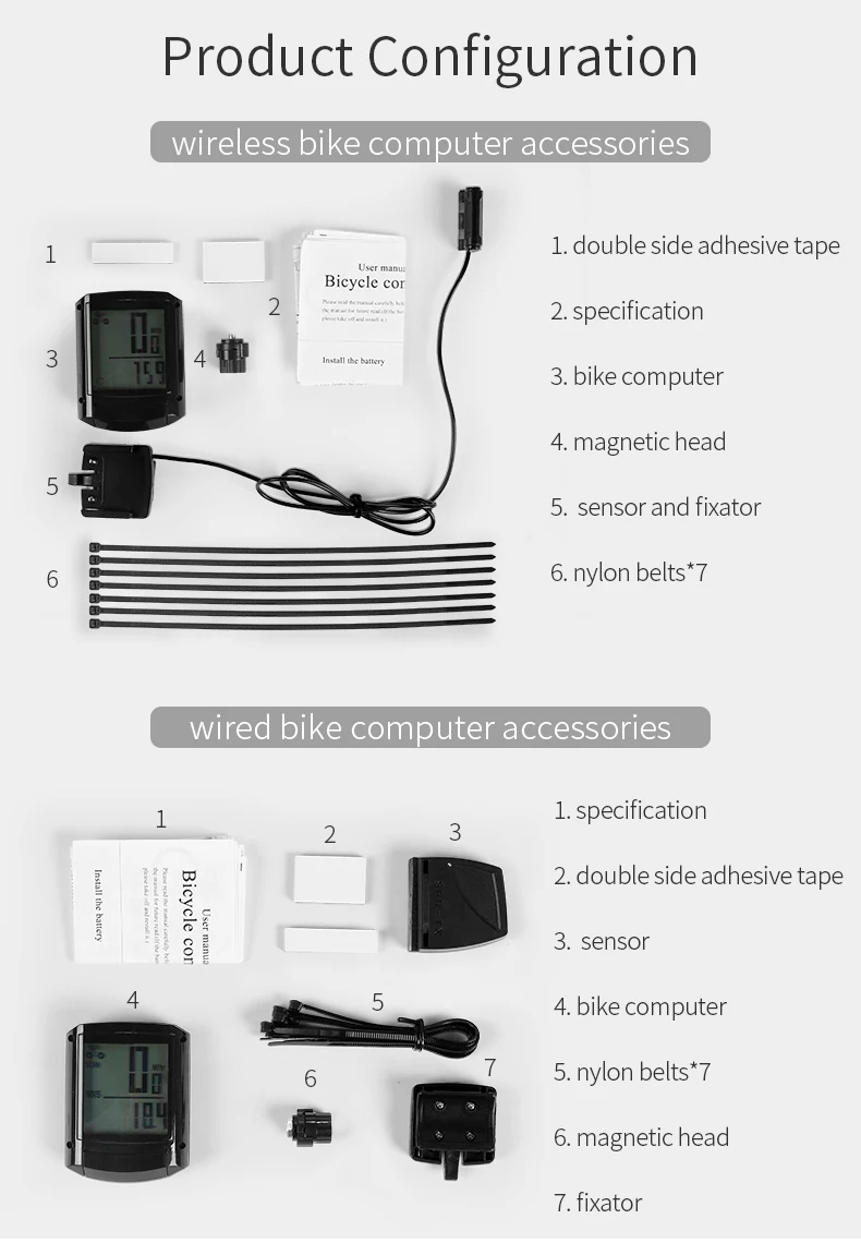 INBIKE 2,8 дюймов велосипед беспроводной компьютер непромокаемый Многофункциональный езда велосипедный одометр велосипедный Спидометр подсветка секундомера