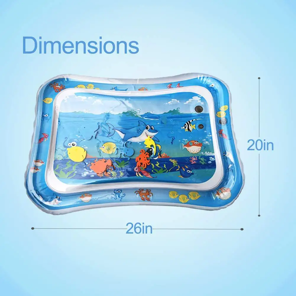 

Summer Baby Inflatable Tummy Water Padded Mat Aquarium Activity Center Cushion Toy