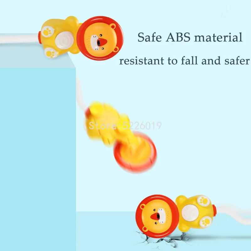 Игрушки для ванны игрушки душа льва Электрический вращающийся спрей воды